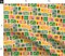 Mid Century Modern Bright Retro Green Yellow Pink Blue Fish Cherries Citrus Carrots Food Kitchen Custom Printed Fabric by Spoonflower Various Fabrics by the Yard or Fat Quarter